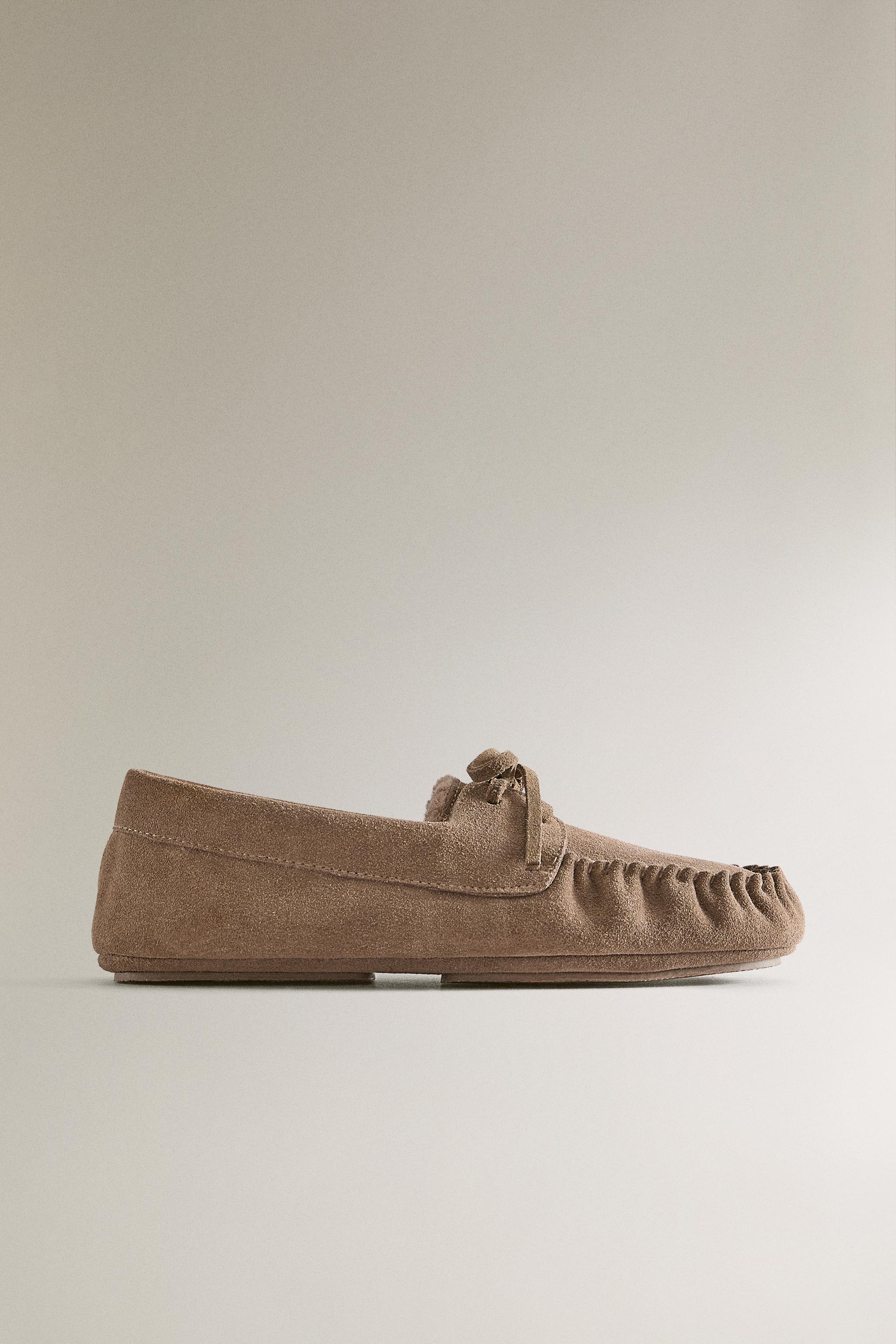 MOCASSINS CUIR CHAUD