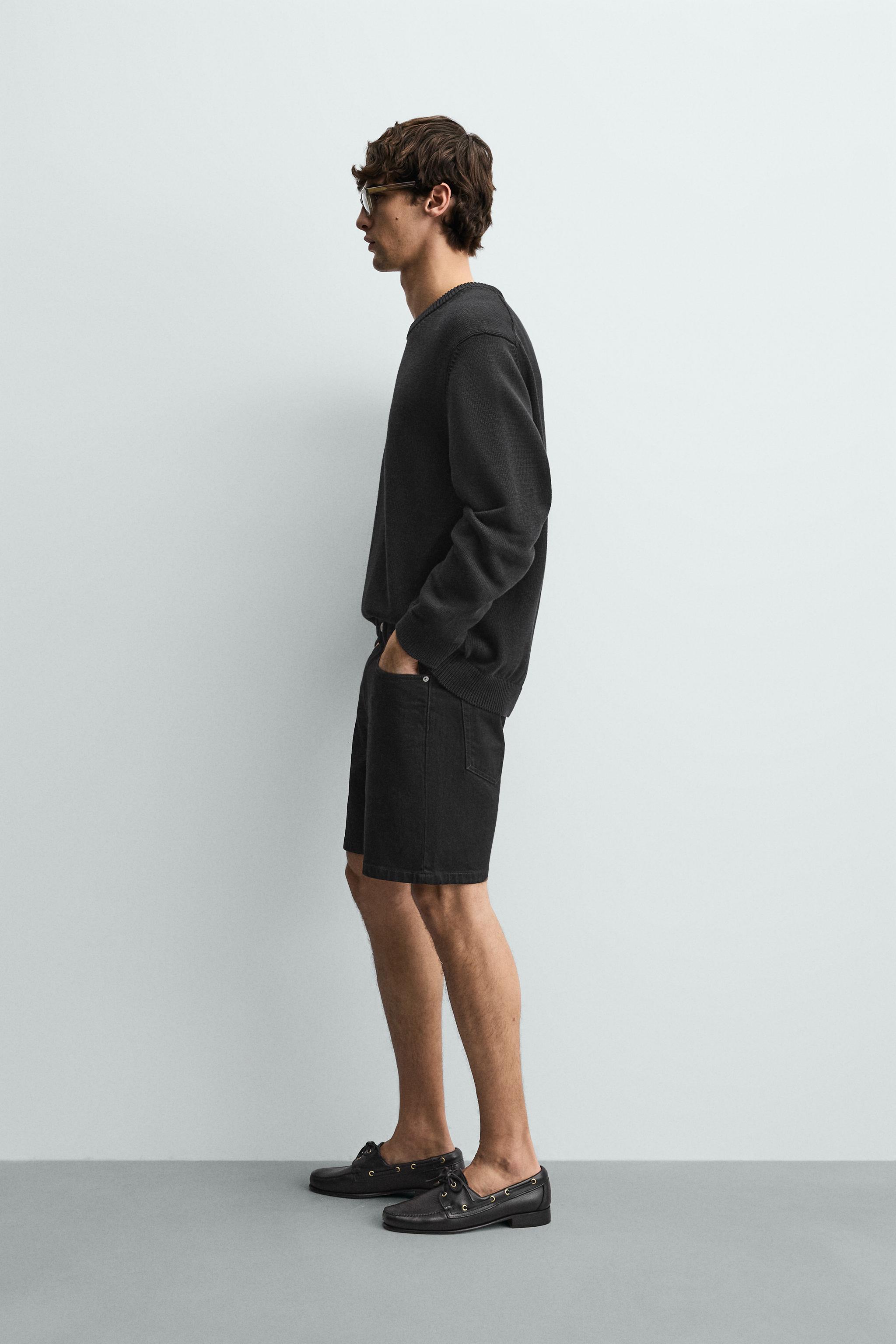 REGULAR FIT DENIM SHORTS