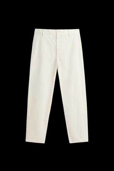 TWILL-CHINOHOSE - Cremefarben von Zara - Bild 0