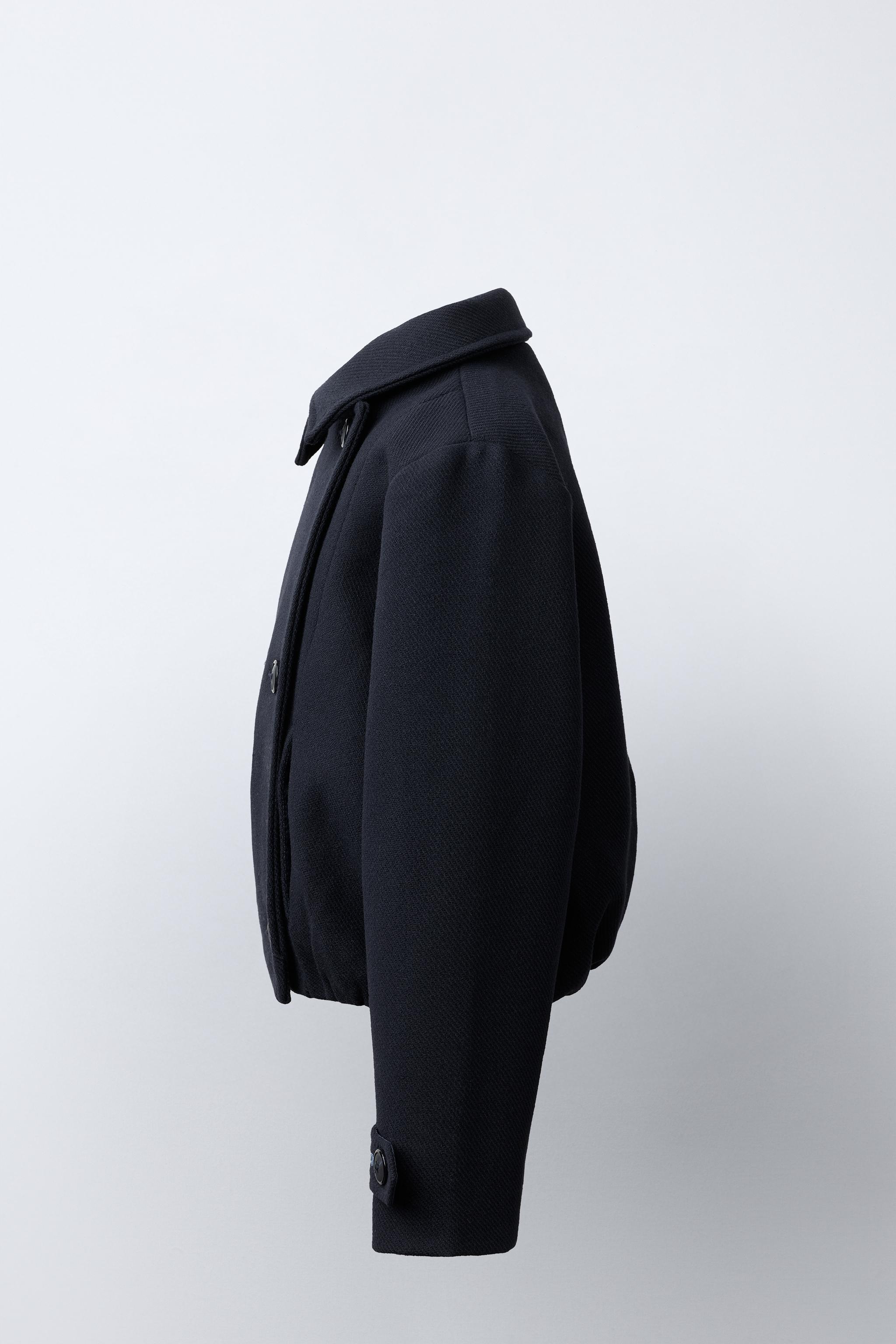 SHORT WOOL-BLEND COAT