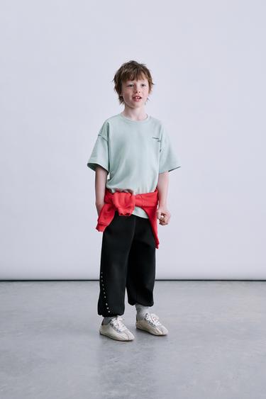 PANTALÓN JOGGER INTERLOCK - Negro de Zara - Imagen 0