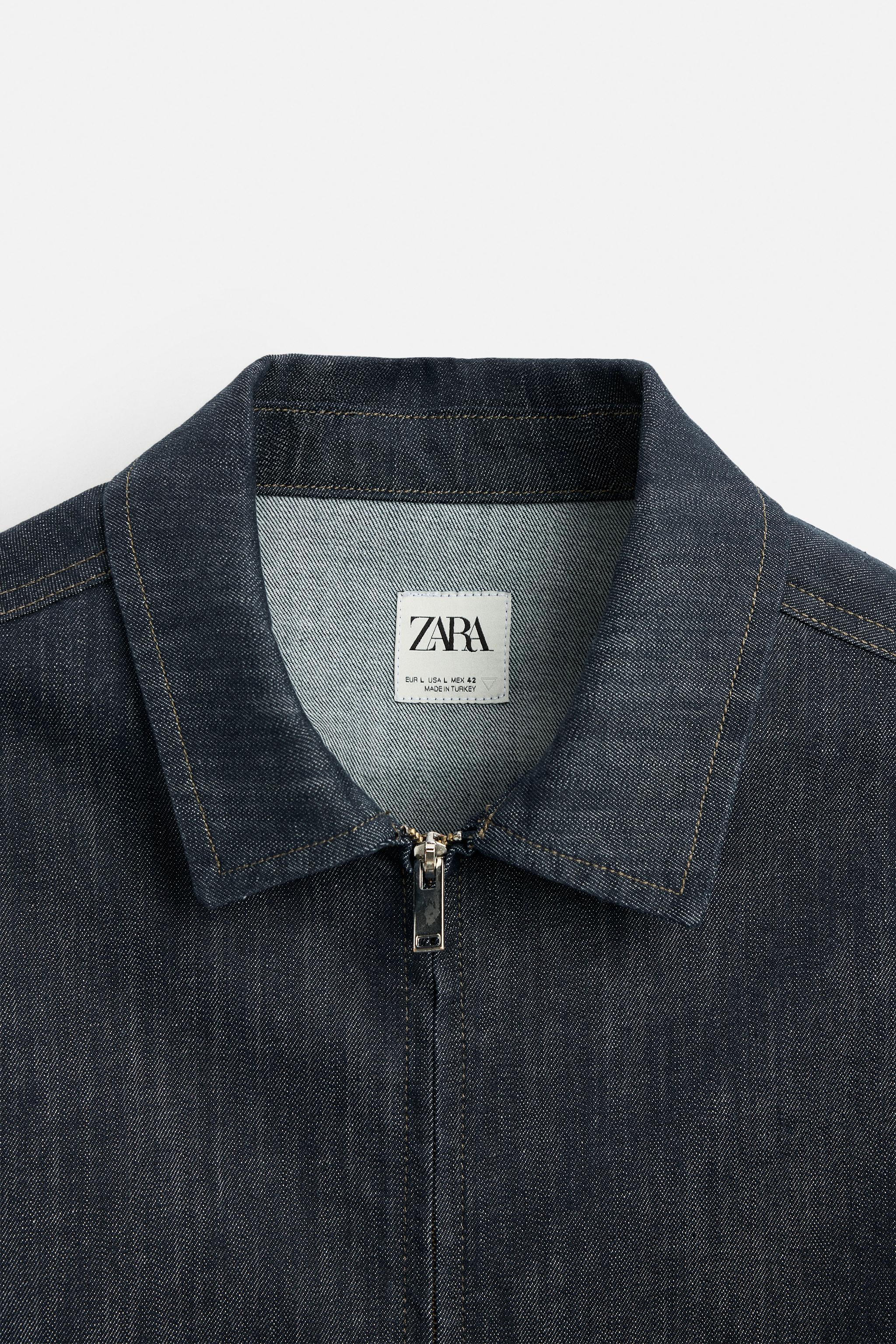 ポケット付きデニムジャケット - インディゴブルー | ZARA Japan