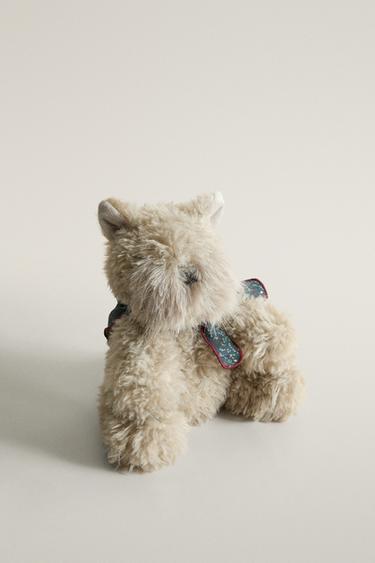KIDS' MEDIUM CHRISTMAS DOG PLUSH TOY — Gray 2