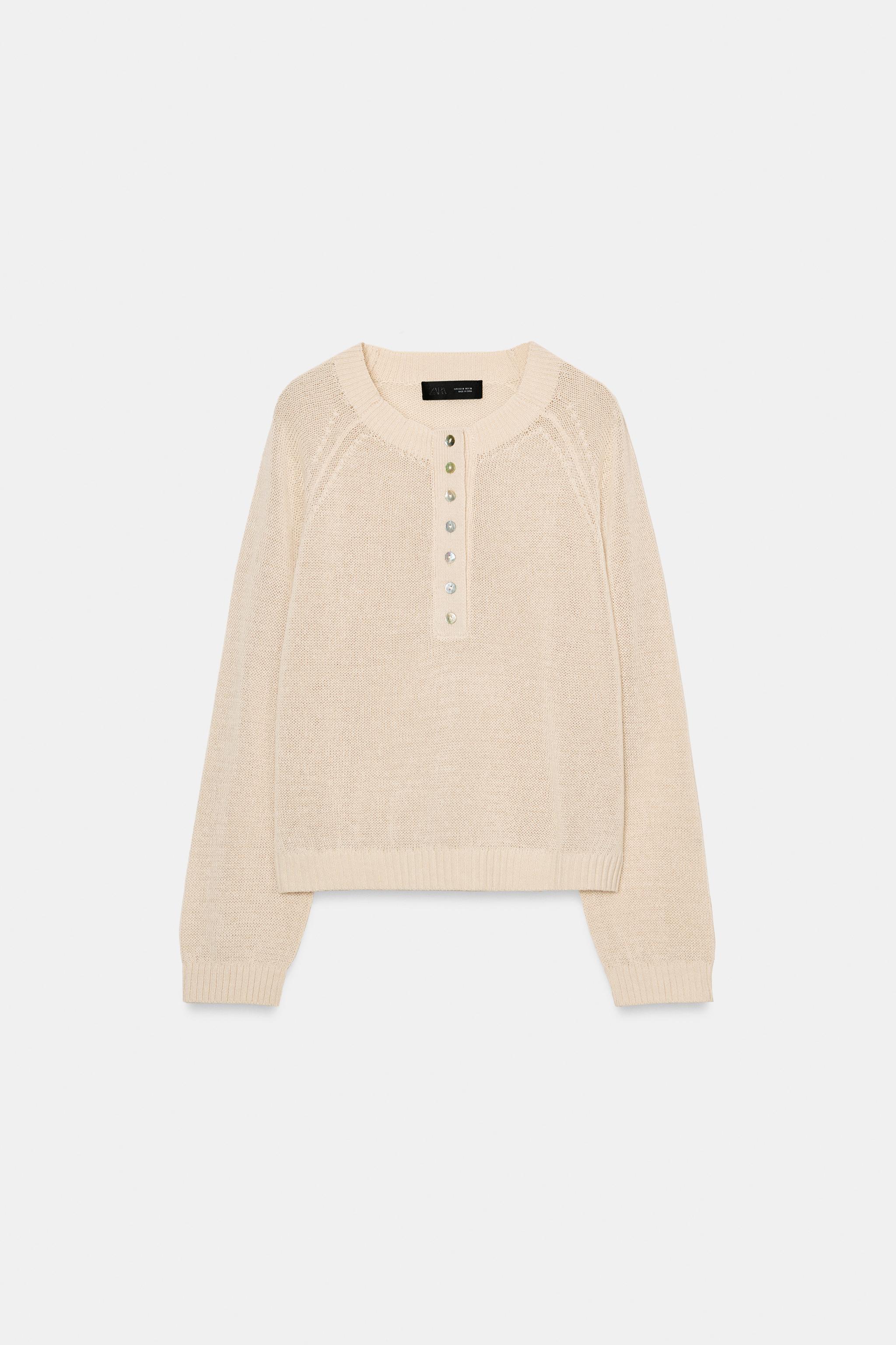 BUTTON KNIT JUMPER