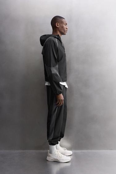 PANTALON TECHNIQUE COLOR BLOCK - Noir de Zara