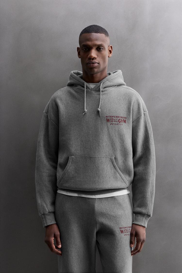 ZARA SLOGAN HOODIE