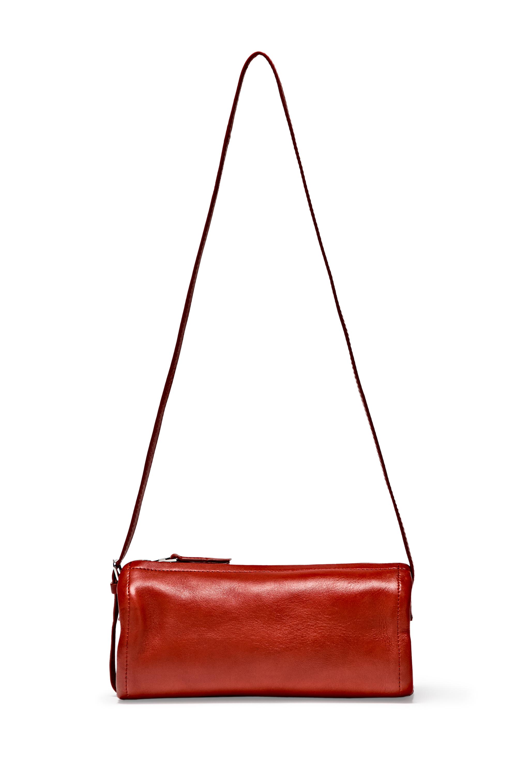 Nappa leather crossbody bag - Red / Coral | ZARA United States