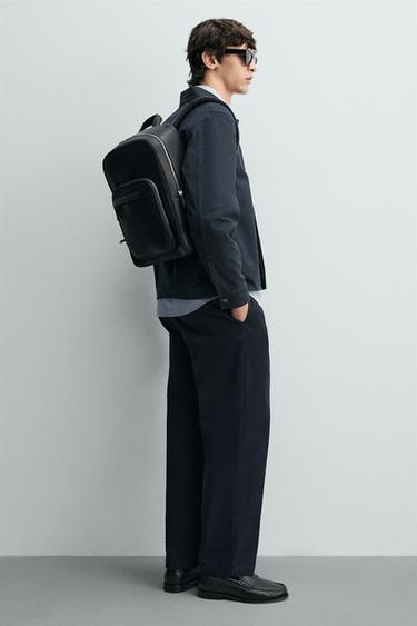 MOCHILA TEXTURA - Negro de Zara - Imagen 0