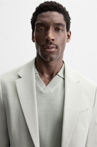 COMFORT SUIT BLAZER - Stone by Zara - Image 4