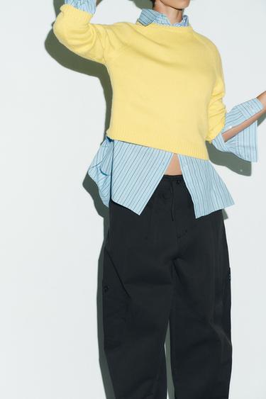 BASIC KNIT SWEATER - Yellow by Zara - Image 1