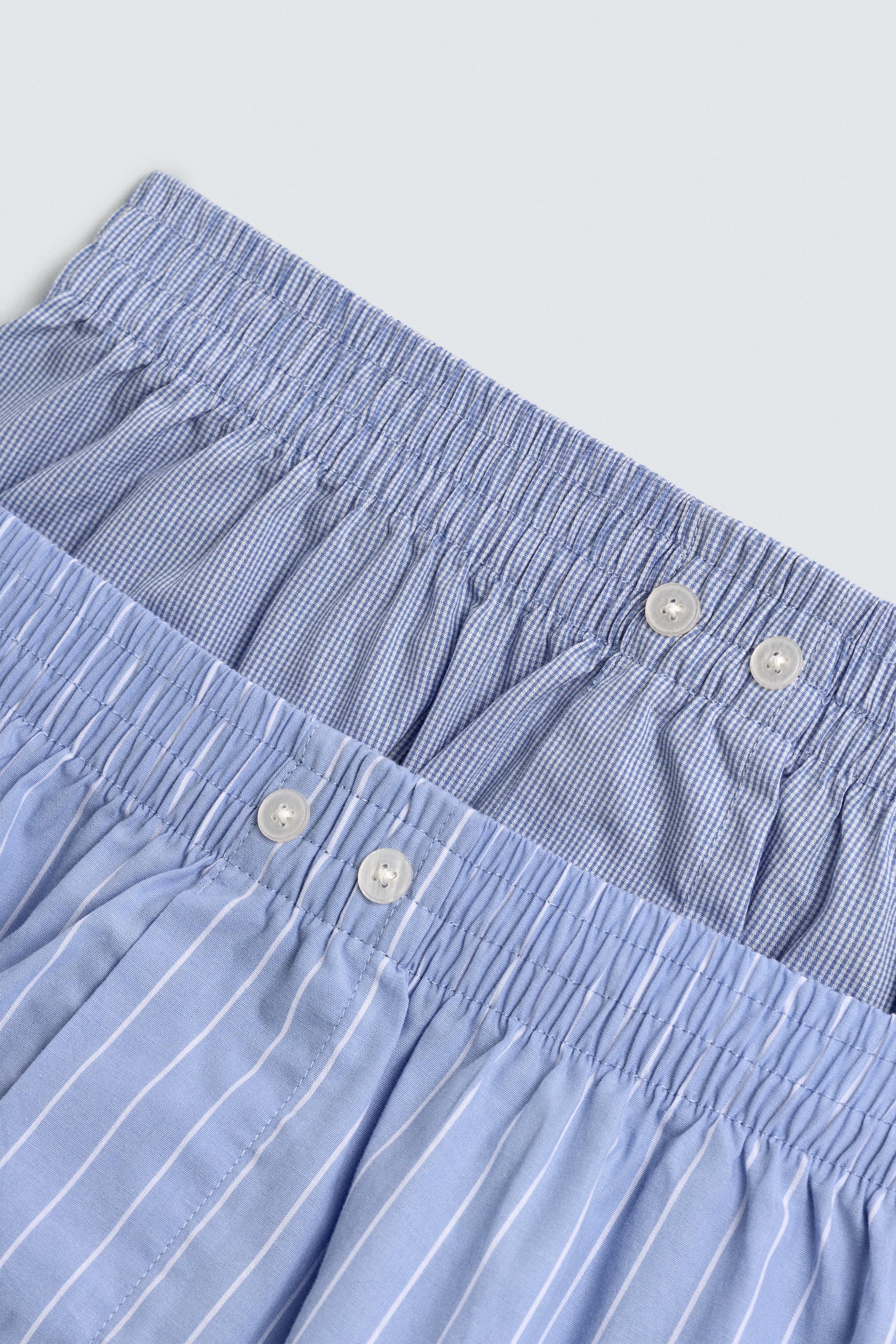 TWO-PACK OF COMBINED POPLIN BOXERS
