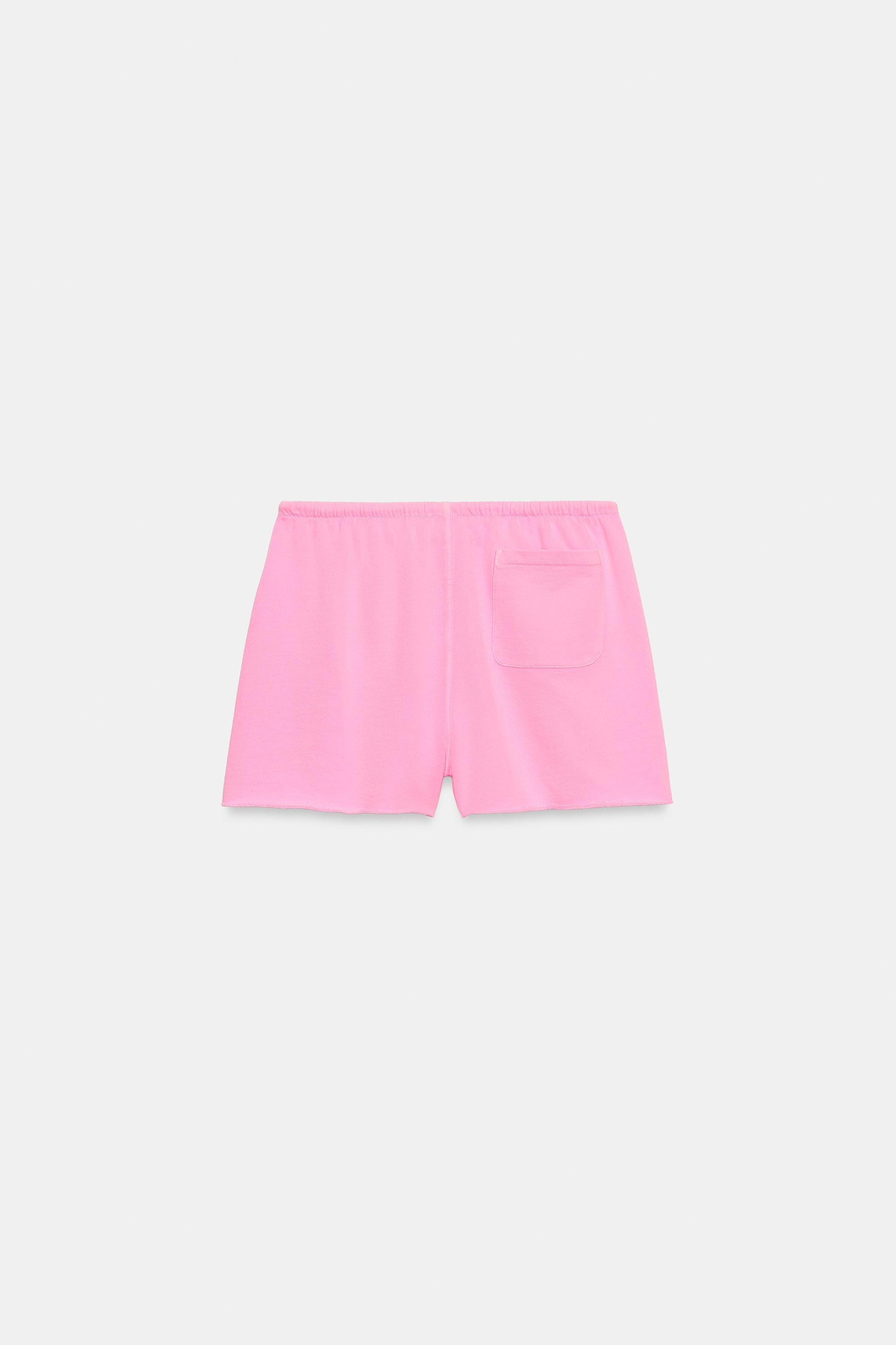 FLUORESCENT SHORTS - Neon pink | ZARA Canada