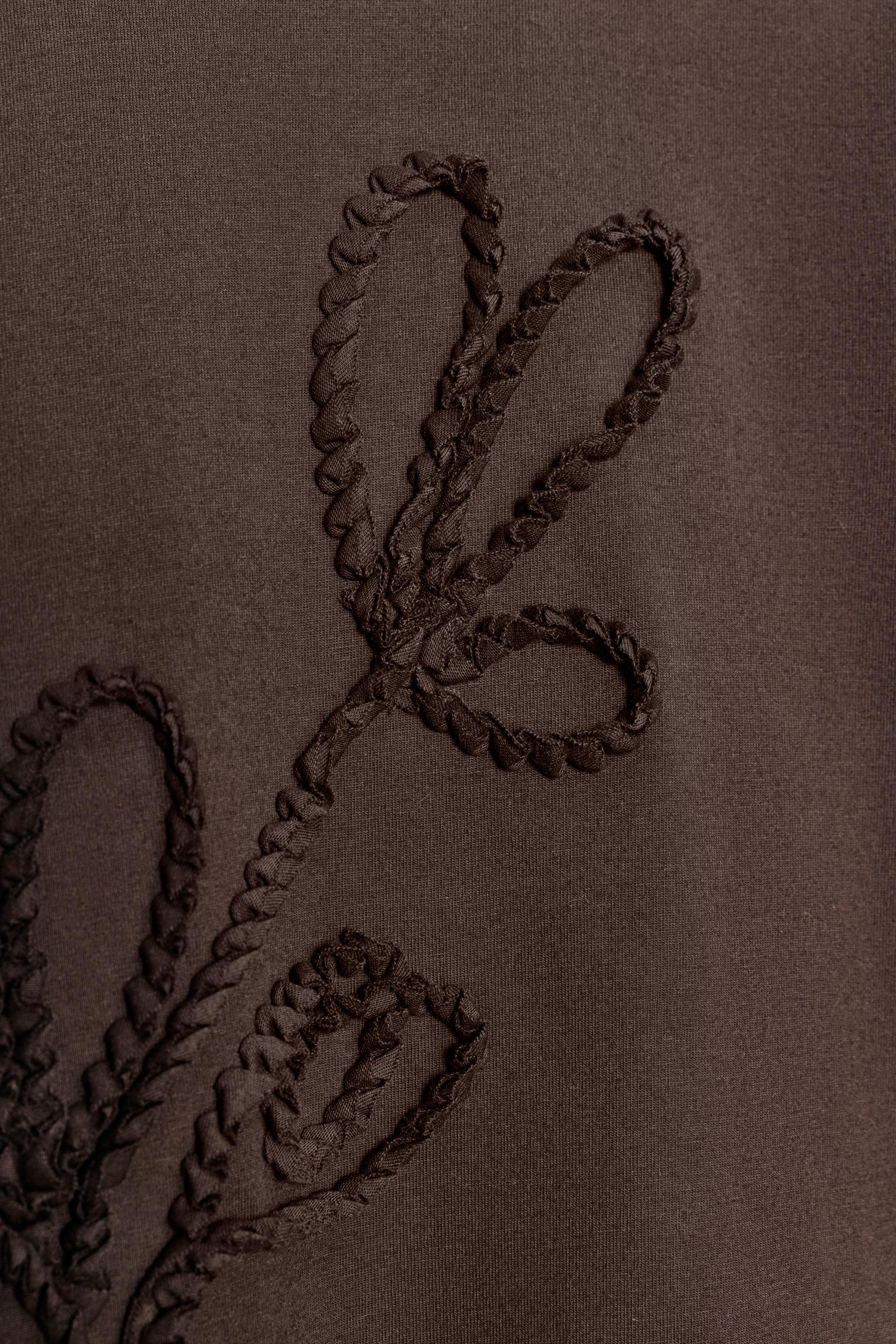 T-SHIRT À LACETS EN RELIEF