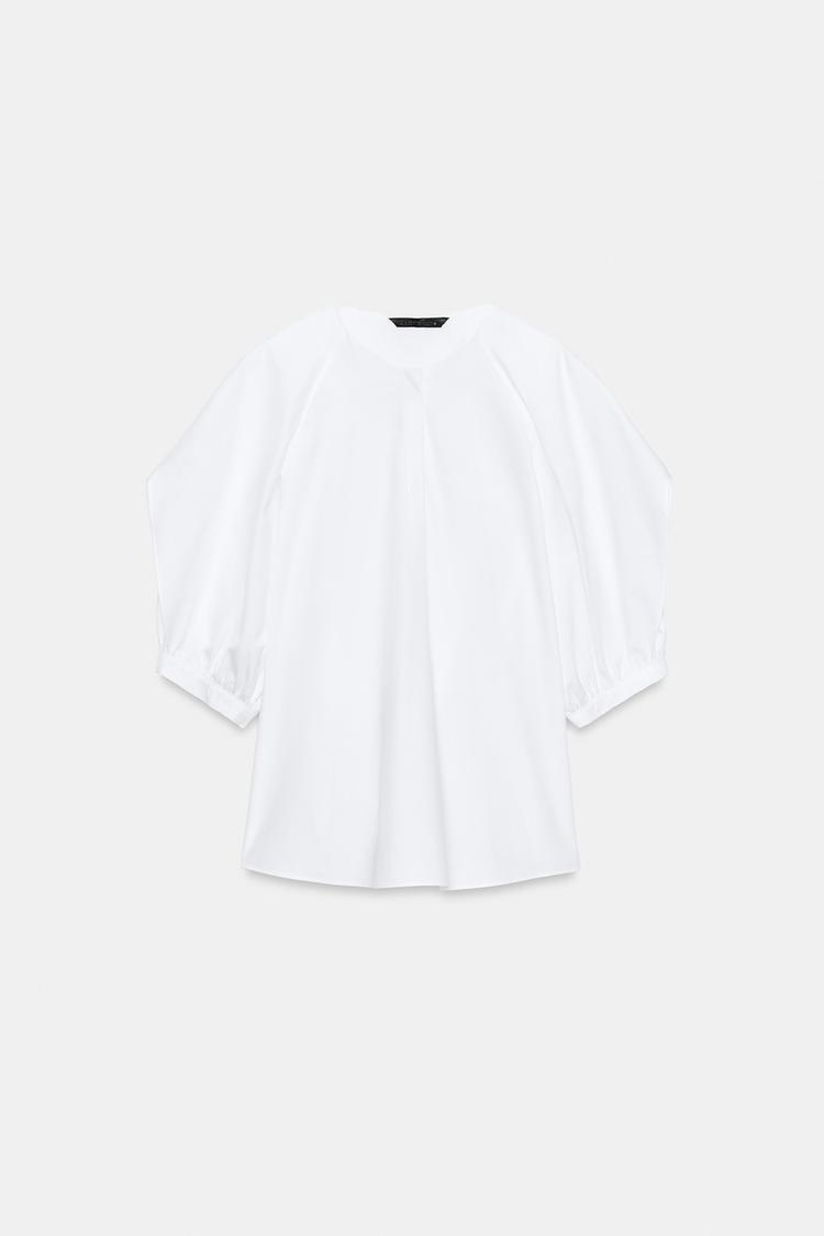 Camisa con mangas fruncidas de la colección ZW 5