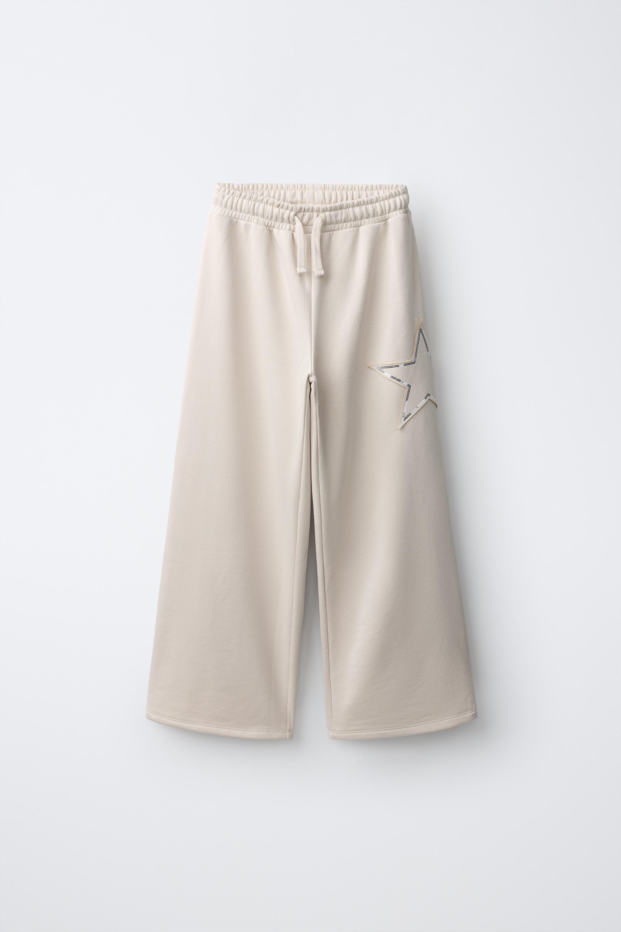 CALÇA WIDE LEG ESTRELA - Cru | ZARA Brasil
