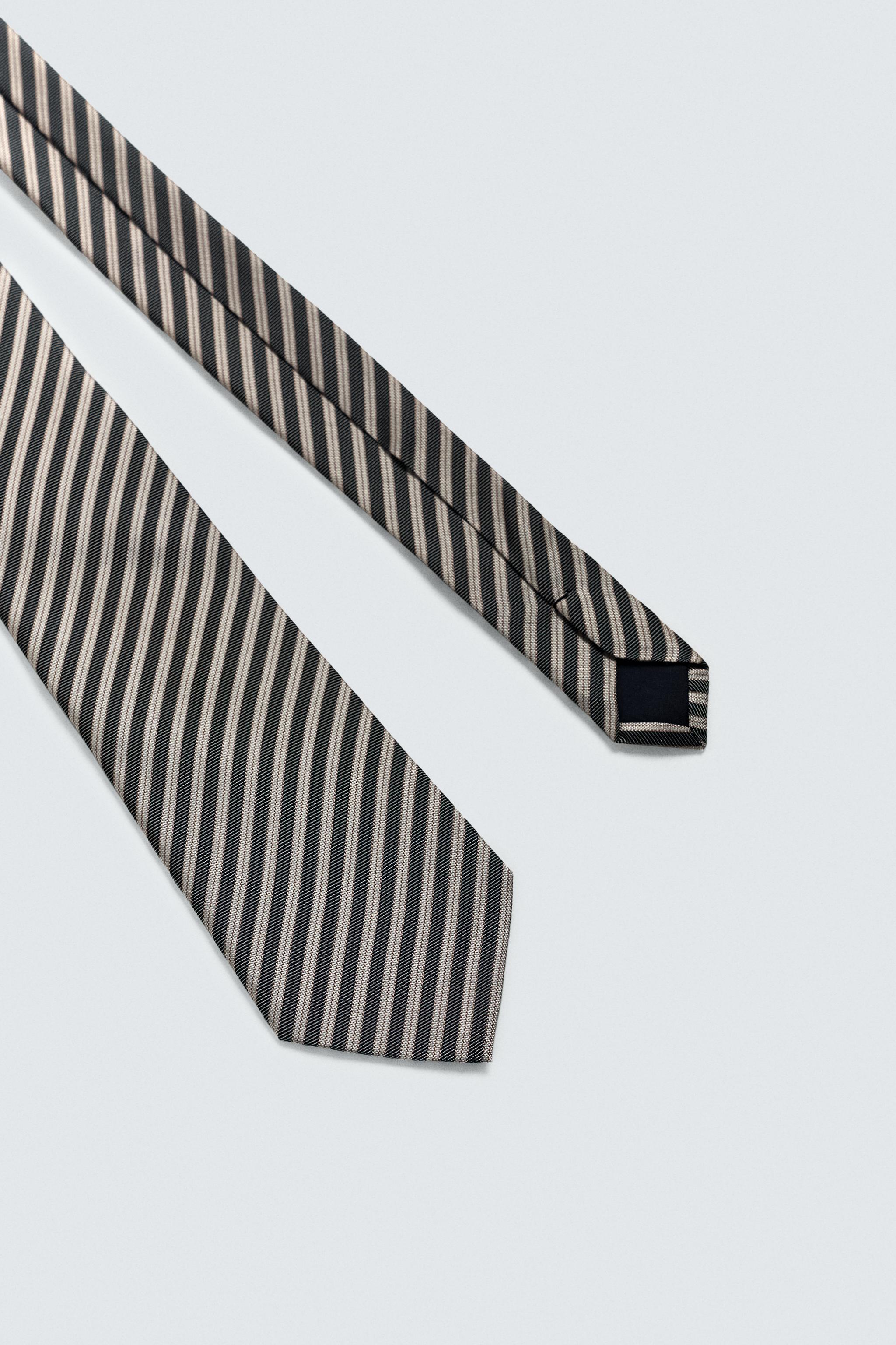 100% SILK STRIPED TIE