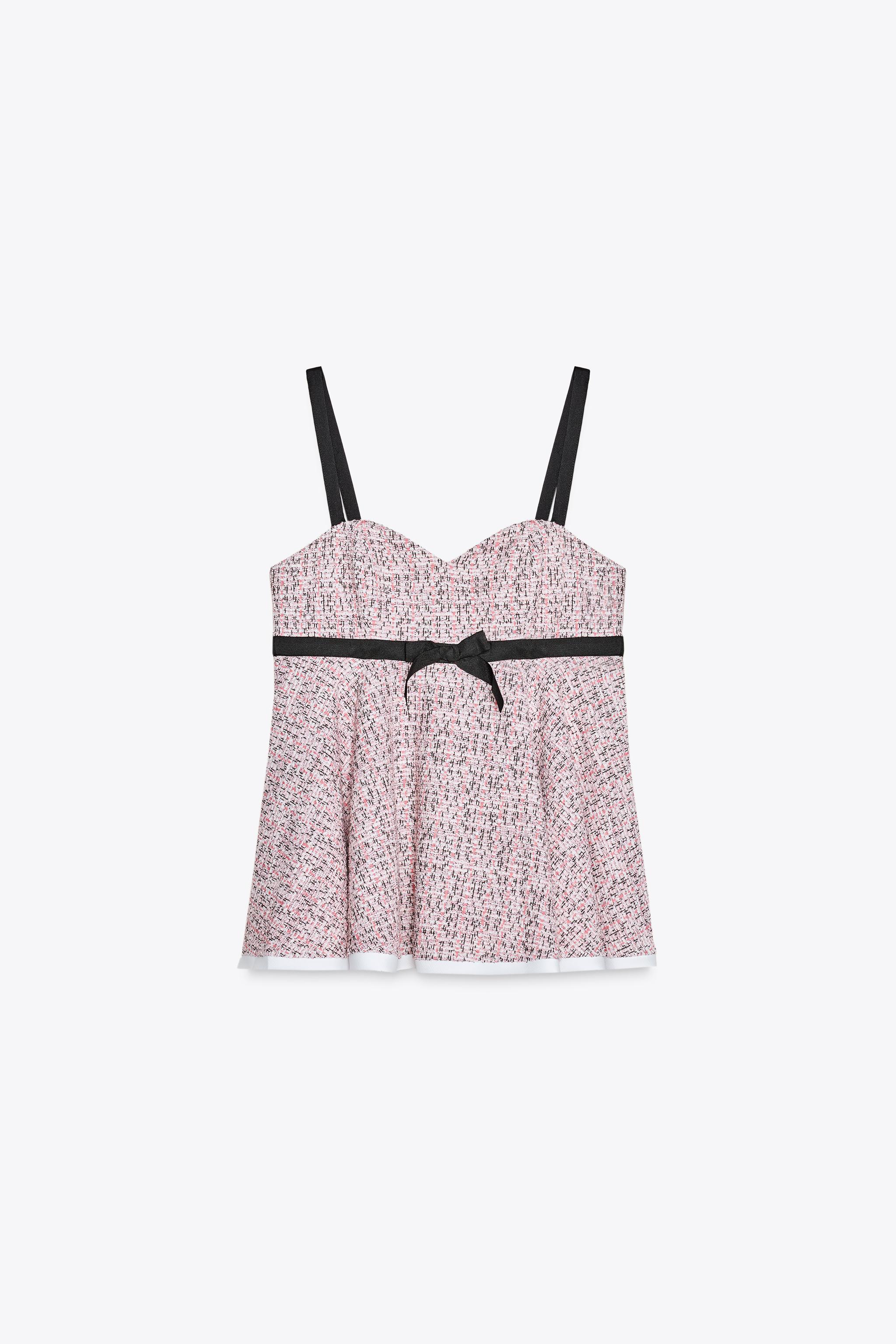 コンビネクチャードトップス - ピンク | ZARA Japan / 日本