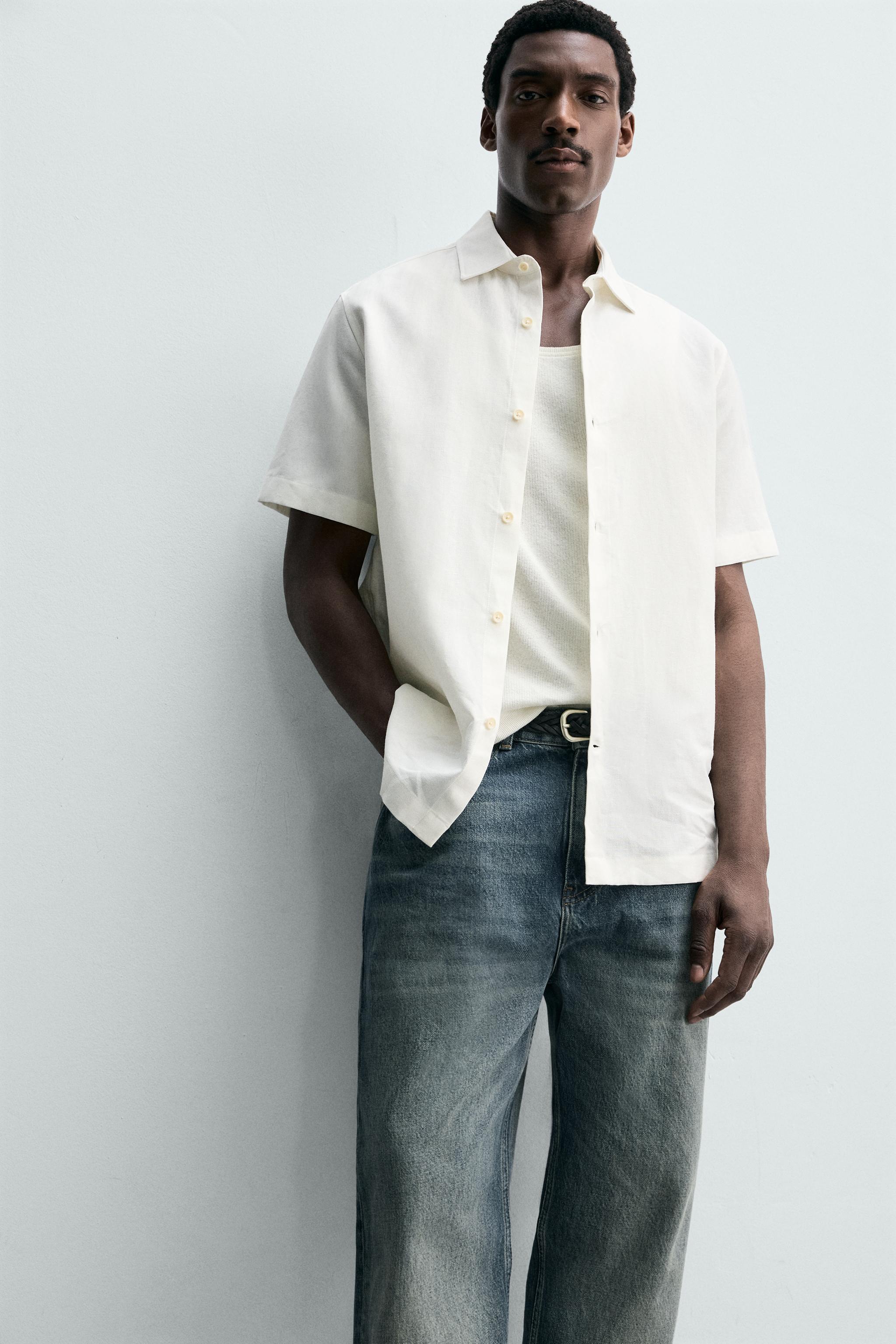 CHEMISE REGULAR FIT LIN - COTON