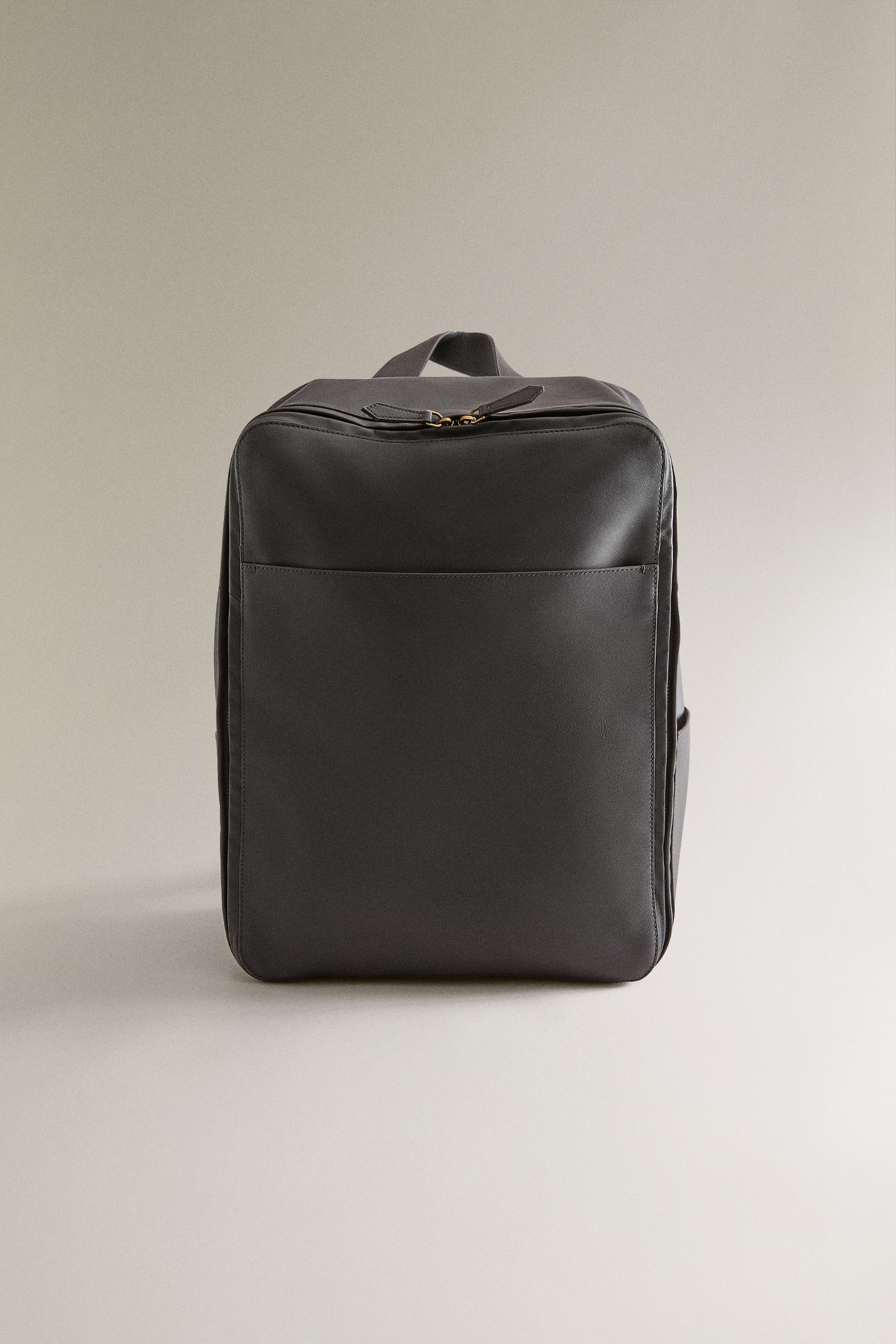 LEATHER BACKPACK - Chocolate Brown | ZARA United States