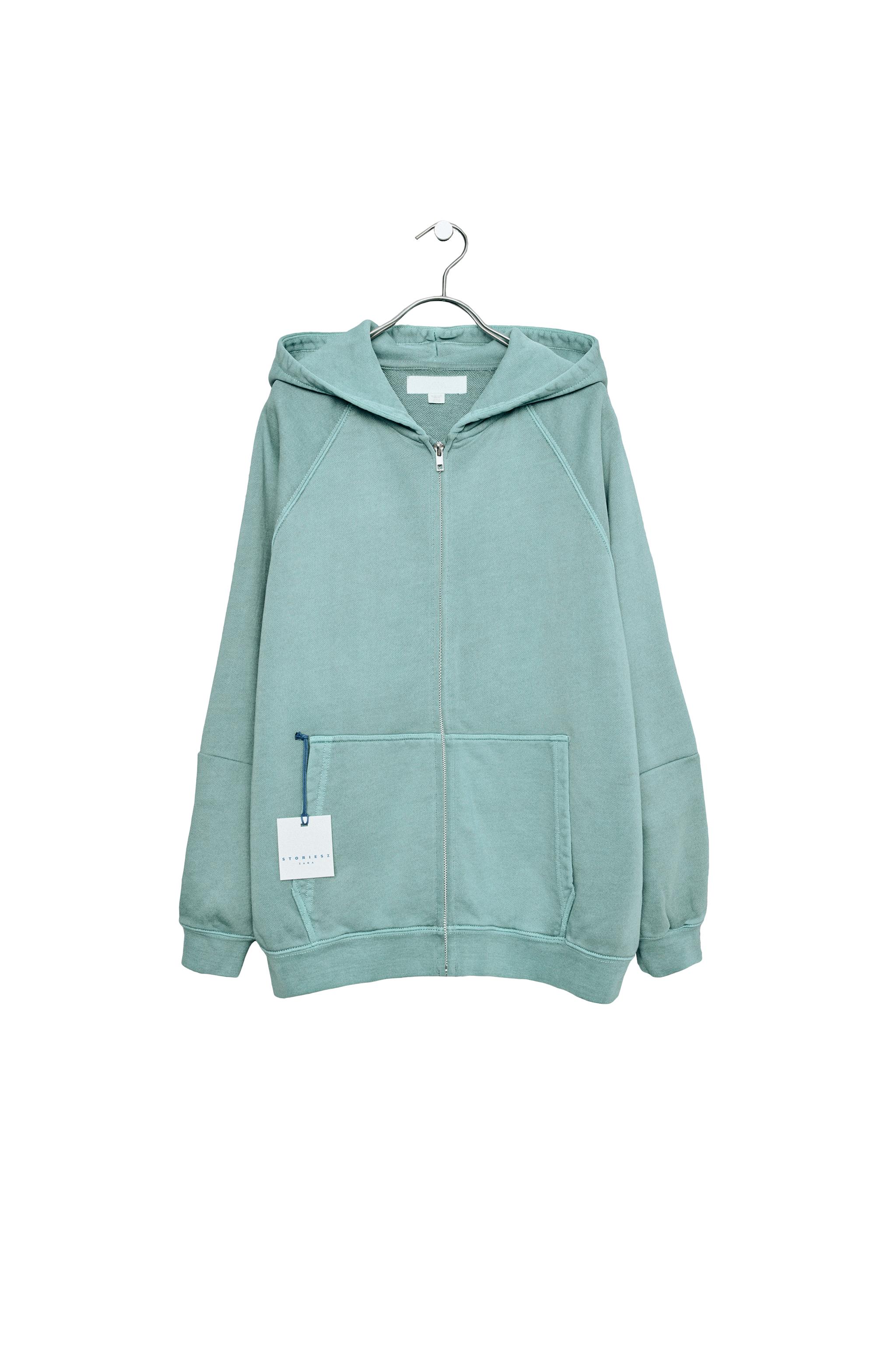 STORIESZ - SUDADERA CREMALLERA EFECTO LAVADO