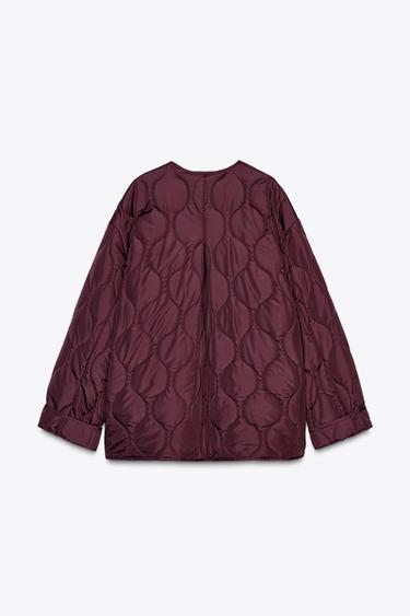 VESTE MATELASSÉE DÉPERLANTE - Bordeaux de Zara - Image 5