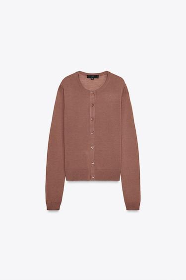 جاكيت 100% صوف - بني فاتح الخاص بـ Zara