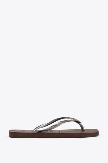 HAVAIANAS ® x ZARA SANDALS - Brown by Zara - Image 0