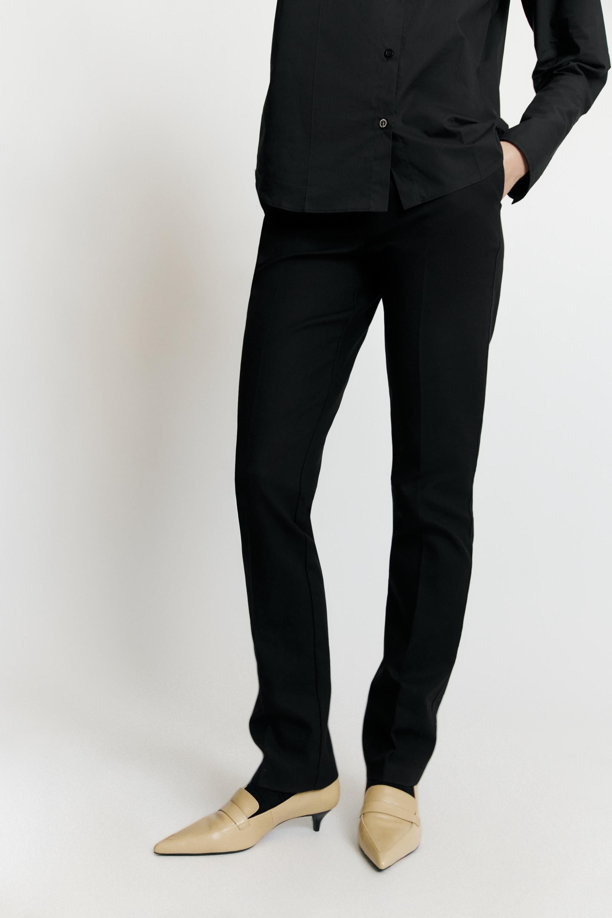 STRAIGHT-FIT PANTS WITH BELT LOOPS