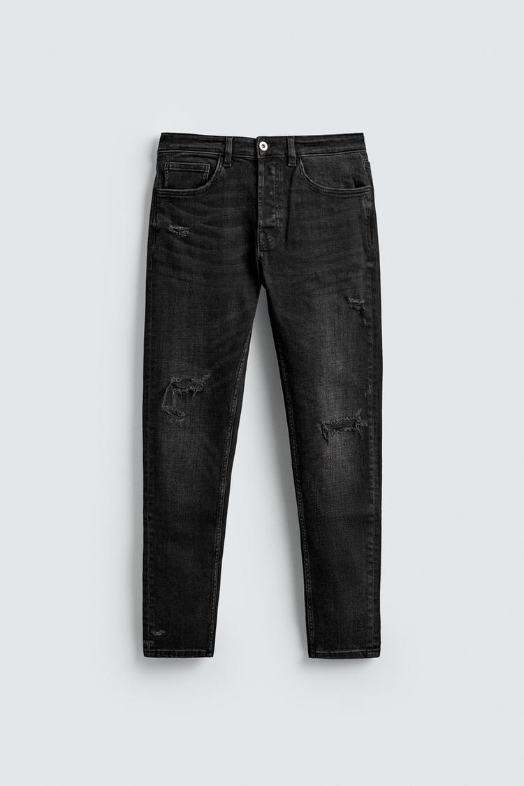 ZARA RIPPED SKINNY FIT JEANS