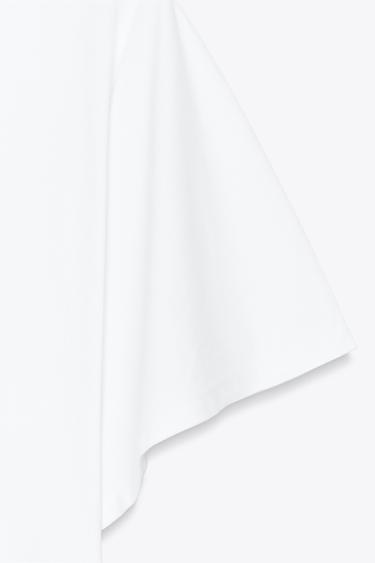 CAPE SLEEVE T-SHIRT - White by Zara - Image 2