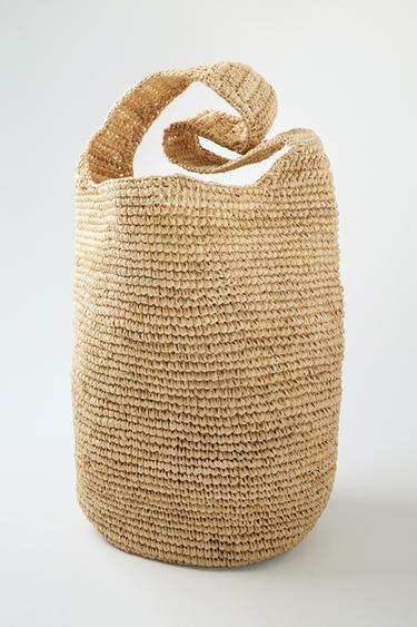 BRAIDED SHOULDER BAG - Light beige by Zara