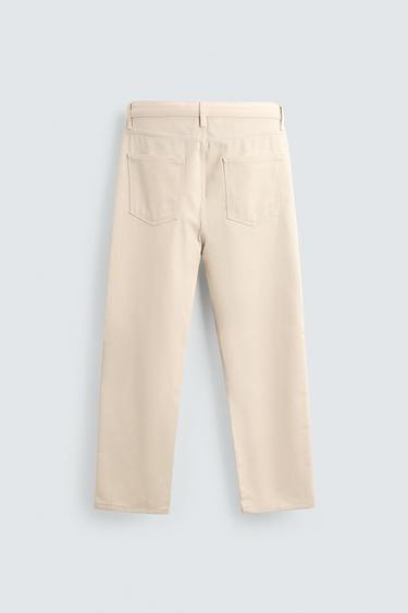 STRAIGHT-LEG TROUSERS - Ecru by Zara - Image 7