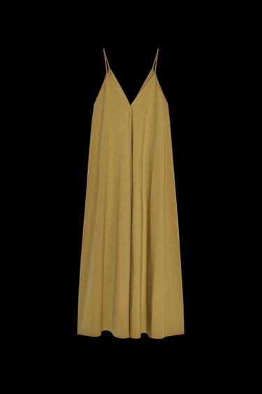 VESTIDO MIDI TIRANTES  ZW COLLECTION - Oliva de Zara - Imagen 0