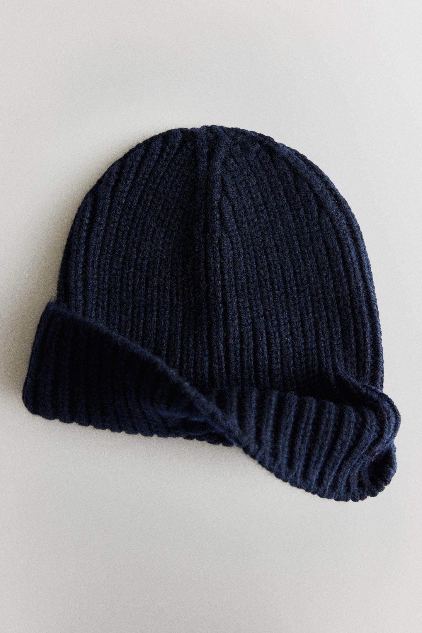 Женский головной убор Zara Rib Wool Hat, цвет: Синий — фото 5
