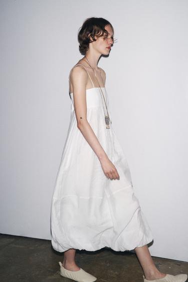 ZW COLLECTION LONG STRAPPY DRESS - Oyster-white by Zara - Image 5