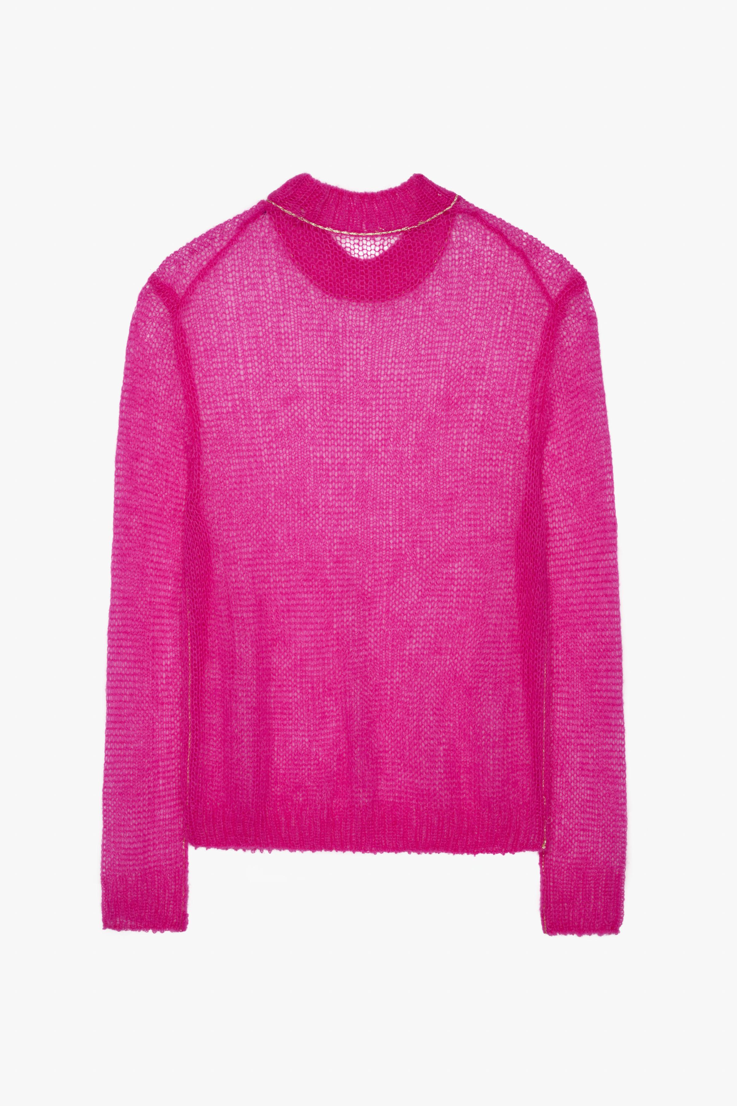 WOOL BLEND OPENWORK KNIT SWEATER LIMITED EDITION