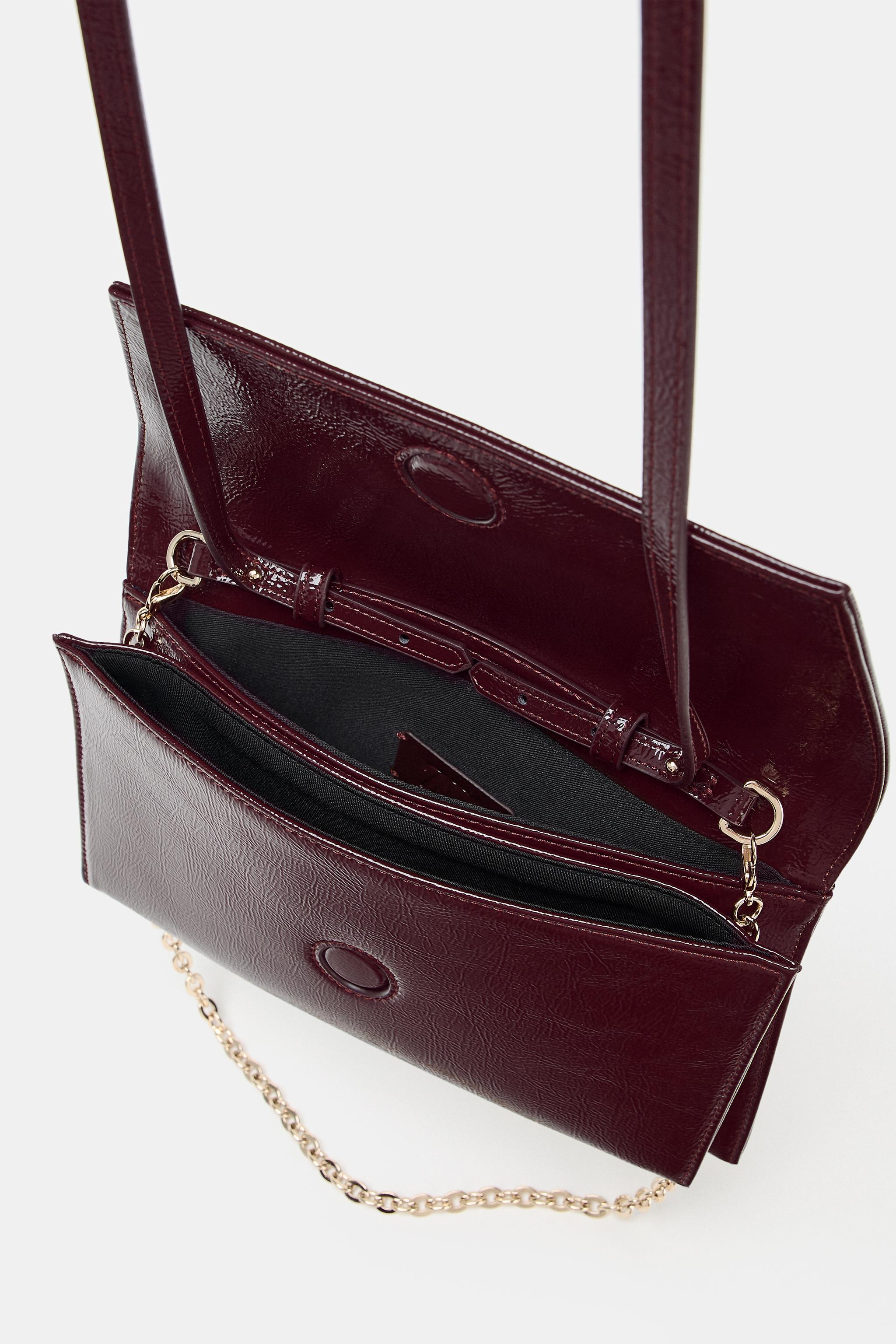 SAC PORTÉ ÉPAULE EFFET VERNI
