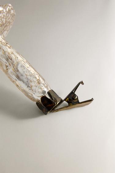 CHRISTMAS MUSHROOM CLIP DECORATION - Gold by Zara - Image 3