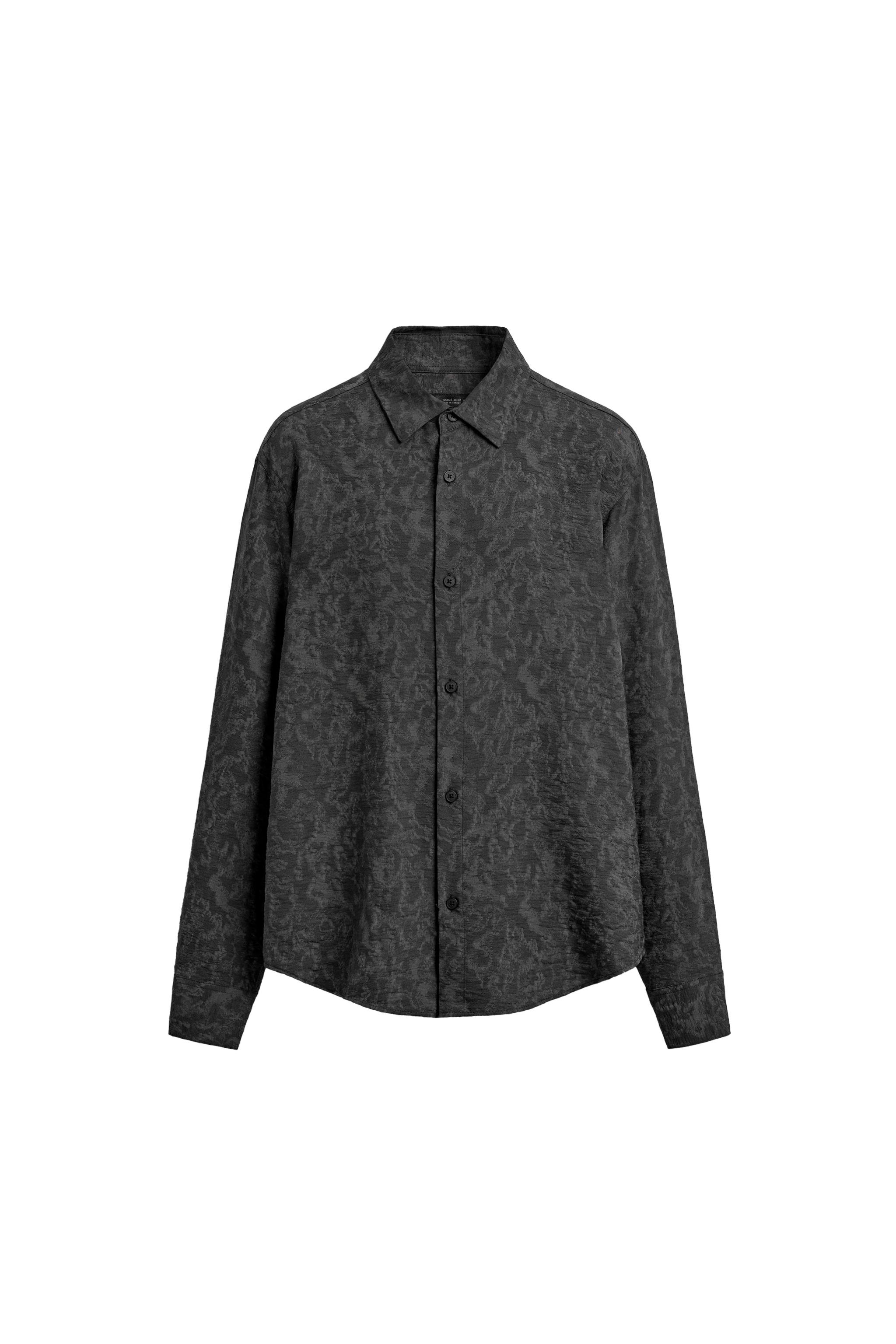 FLUID FLORAL JACQUARD SHIRT
