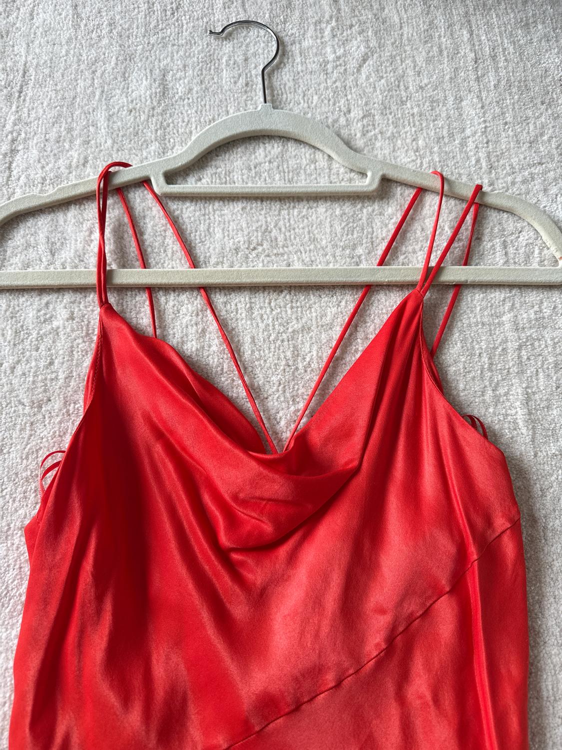 BURNT ORANGE MINI DRESS - Image 4