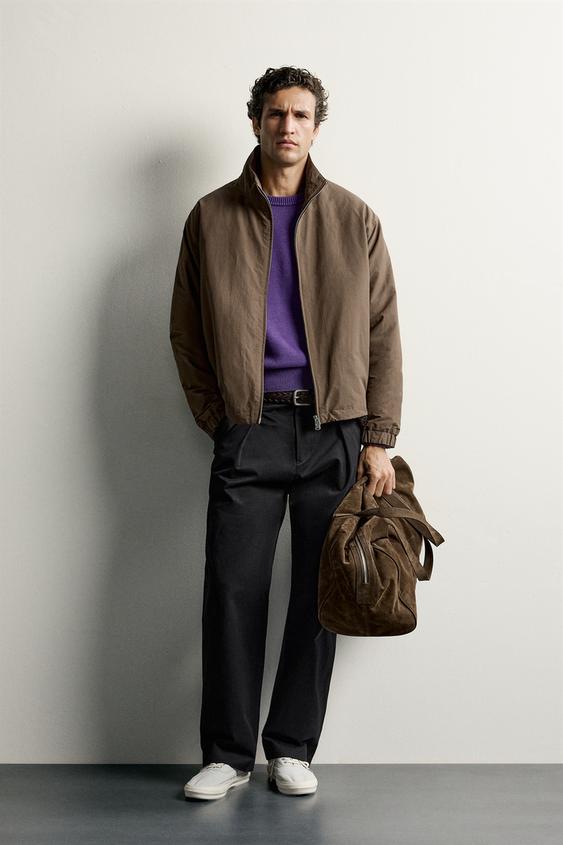PADDED TECHNICAL OVERSHIRT - Light brown by Zara - Image 0