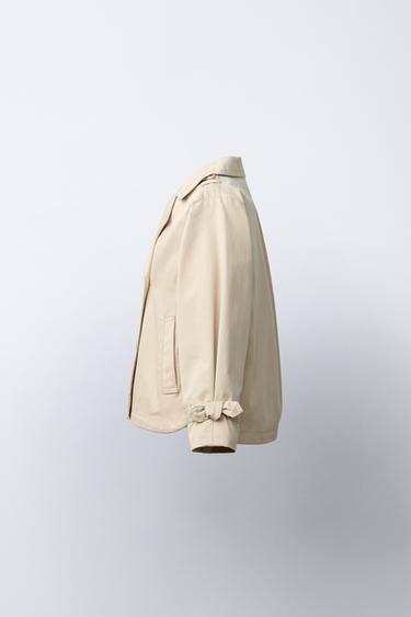 SHORT TRENCH COAT - Sand by Zara - Image 2