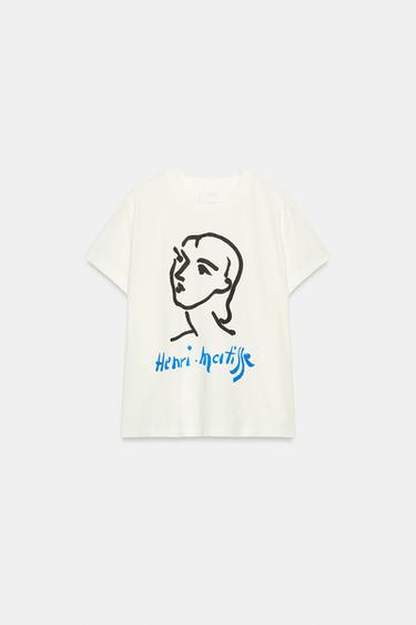 CAMISETA HENRI MATISSE - Blanco de Zara