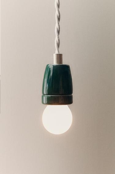 CÂBLE LAMPE PLAFOND CÉRAMIQUE - Vert de Zara