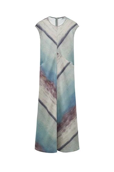 PRINTED MIDI DRESS ZW COLLECTION