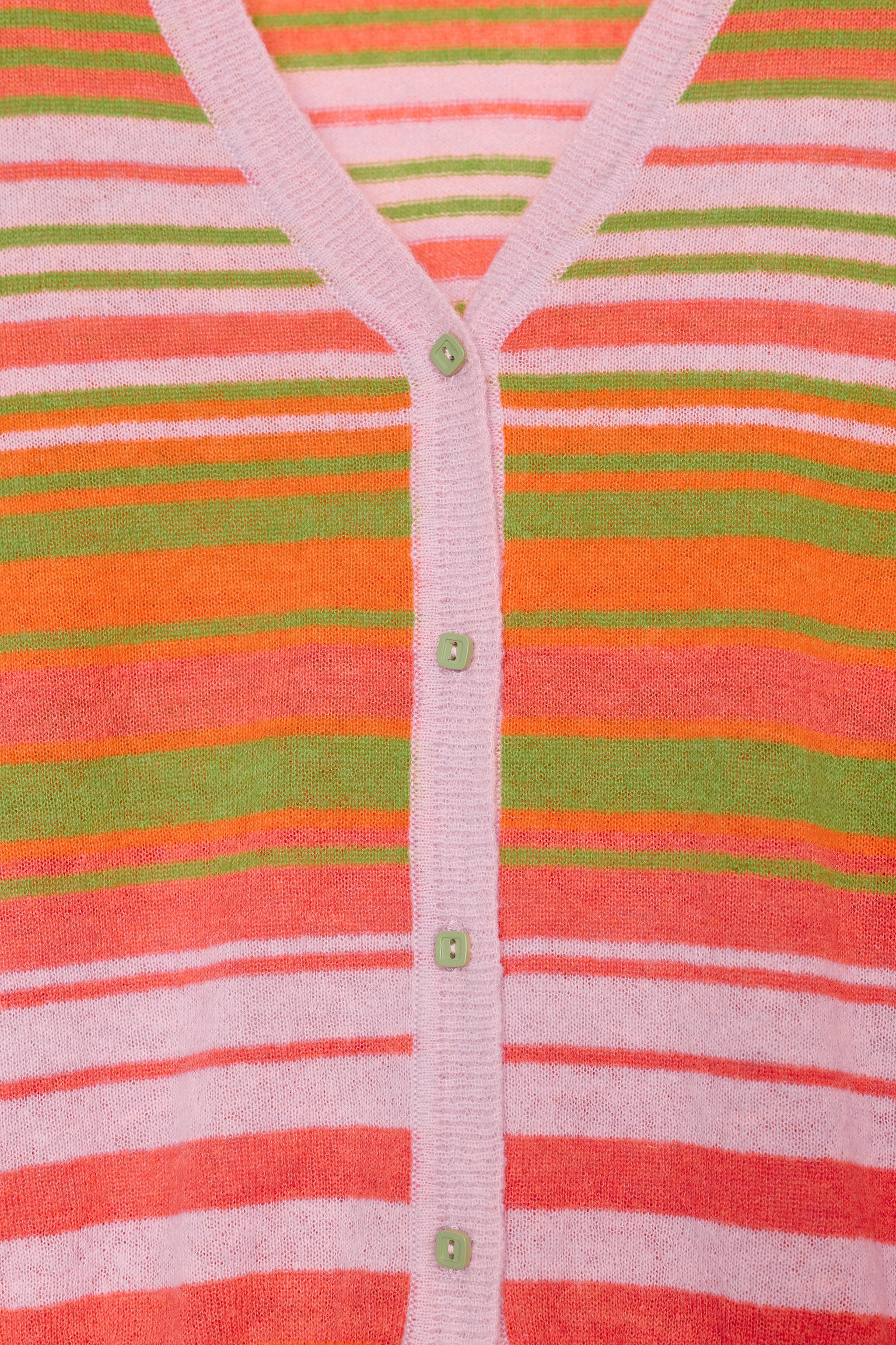 GILET EN MAILLE À RAYURES