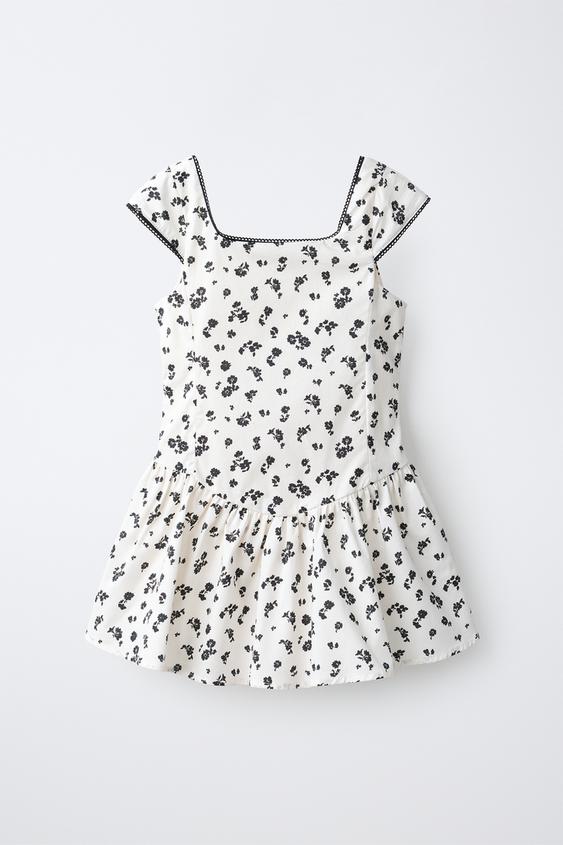 FLORAL PRINT DRESS - Oyster-white by Zara - Image 0