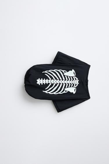 Zara SKELETON PET COSTUME - Black