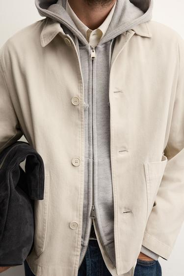 VESTE LÉGÈRE EN TWILL - Sable de Zara - Image 4