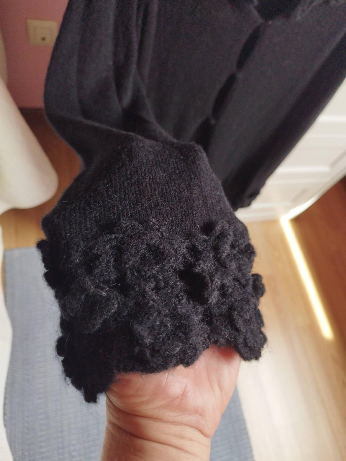 CROCHET FLOWER KNIT JACKET - Image 2